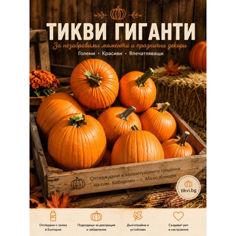 Празнични тикви гиганти